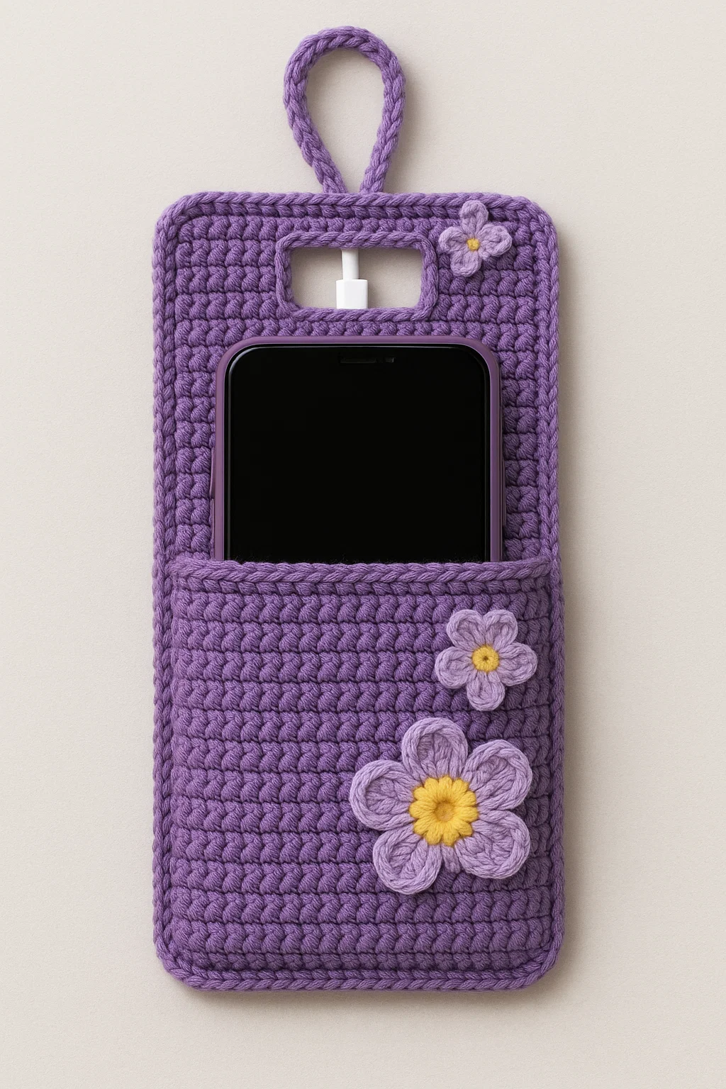 Crochet Mobile Phone Charging Station