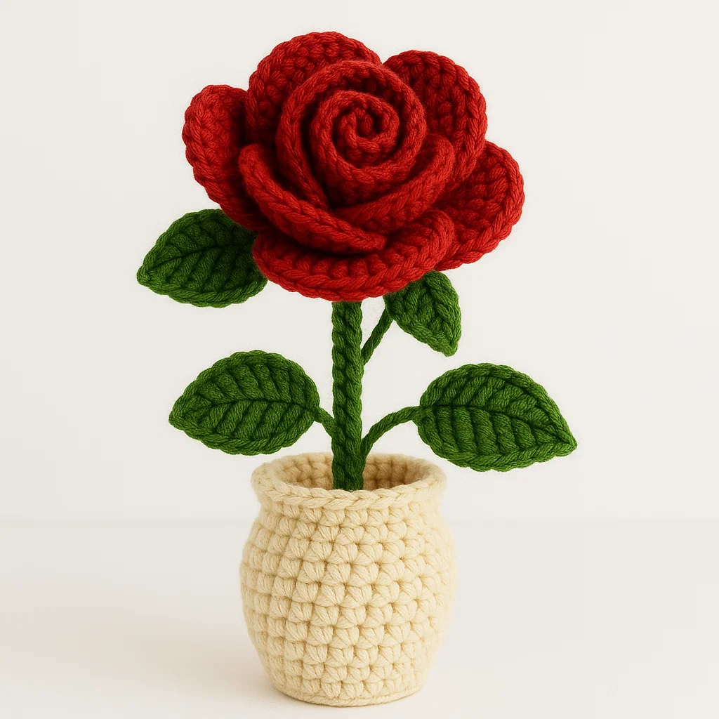 Crochet Dimensional Rose