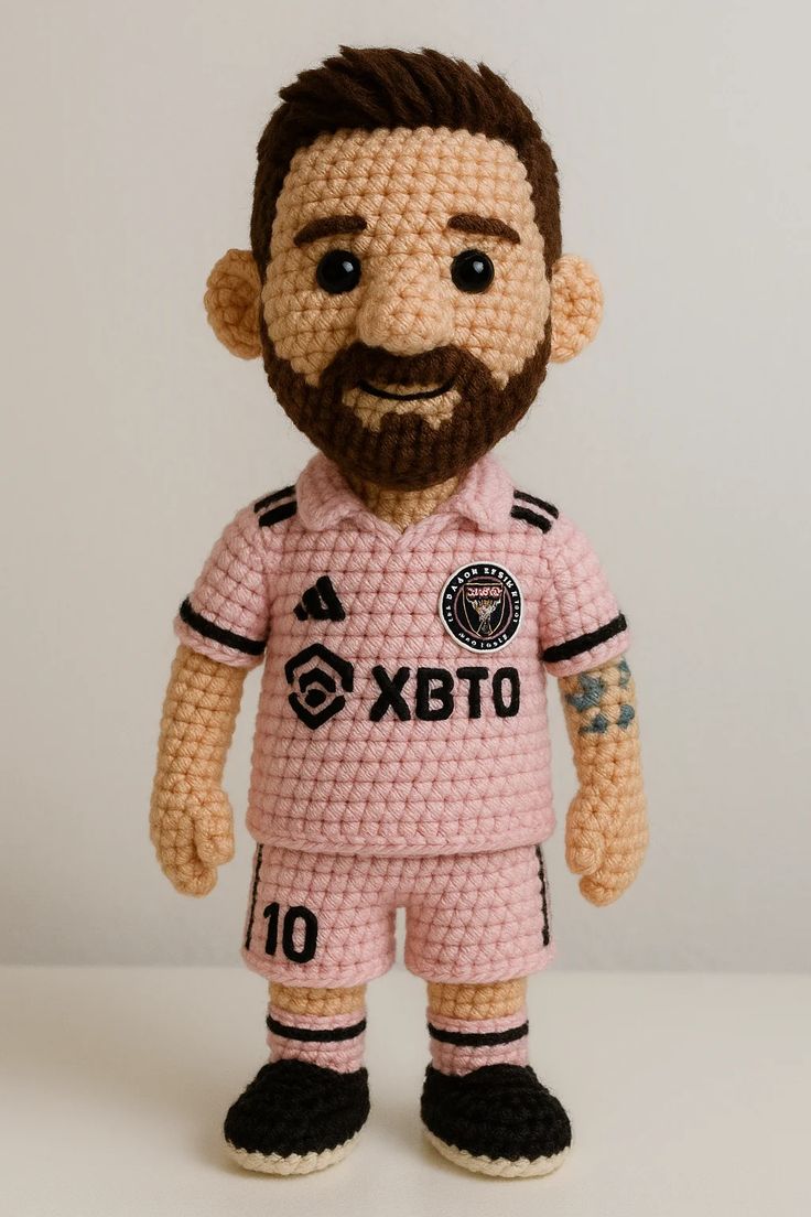 Crochet Lionel Messi Doll